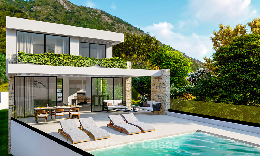 Sustainable luxury villa off plan for sale with magnificent sea view in Mijas, Costa del Sol 56258