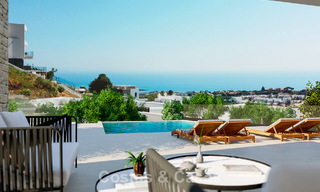 Sustainable luxury villa off plan for sale with magnificent sea view in Mijas, Costa del Sol 56263 