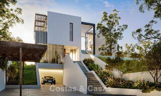 Prestigious villa on plan for sale with panoramic sea views in Mijas, Costa del Sol 56265 
