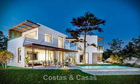 Prestigious villa on plan for sale with panoramic sea views in Mijas, Costa del Sol 56266