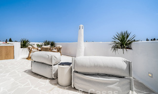 Highly refurbished Scandinavian-style luxury penthouse for sale with spacious terrace, on Marbella's Golden Mile 56834 