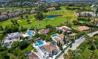 Modern, symmetrical, luxury villa for sale a stone's throw from the golf courses of Nueva Andalucia's valley, Marbella 56189 
