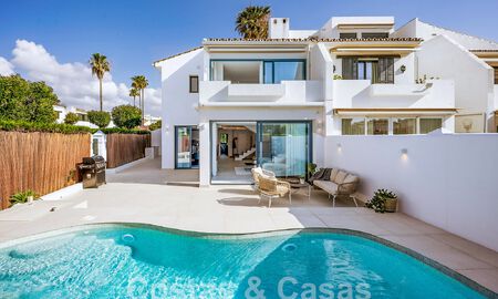 Stunning semi-detached luxury property for sale with private pool, walking distance to the beach and centre of San Pedro, Marbella 56797
