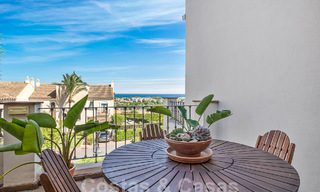 Spacious townhouse for sale with 4 bedrooms and sea views, in a gated complex on the New Golden Mile between Marbella and Estepona 57077 