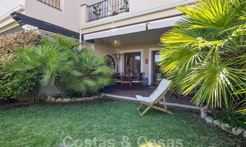 Spacious townhouse for sale with 4 bedrooms and sea views, in a gated complex on the New Golden Mile between Marbella and Estepona 57098