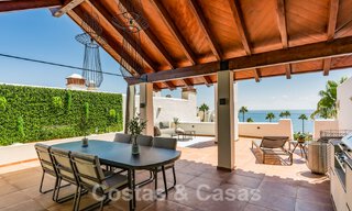 Luxury penthouse for sale in gated frontline beach complex with magnificent sea views on the New Golden Mile between Marbella and Estepona 56963 