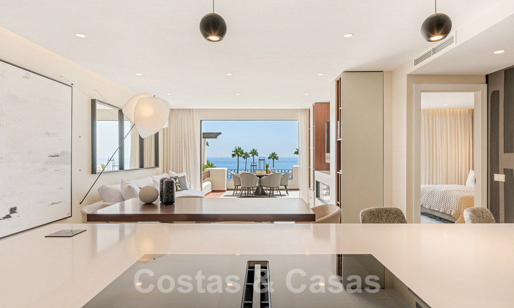 Luxury penthouse for sale in gated frontline beach complex with magnificent sea views on the New Golden Mile between Marbella and Estepona 56966