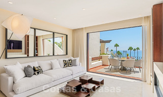 Luxury penthouse for sale in gated frontline beach complex with magnificent sea views on the New Golden Mile between Marbella and Estepona 56967 