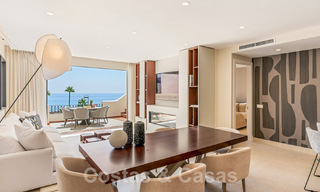 Luxury penthouse for sale in gated frontline beach complex with magnificent sea views on the New Golden Mile between Marbella and Estepona 56983 