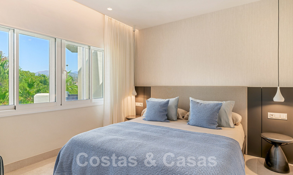 Luxury penthouse for sale in gated frontline beach complex with magnificent sea views on the New Golden Mile between Marbella and Estepona 56985