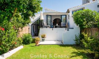 Charming renovated townhouse for sale in gated frontline beach complex on the New Golden Mile between Marbella and Estepona 58176 
