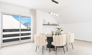 Contemporary renovated penthouse for sale within walking distance of all amenities and Puerto Banus in Nueva Andalucia, Marbella 57444 