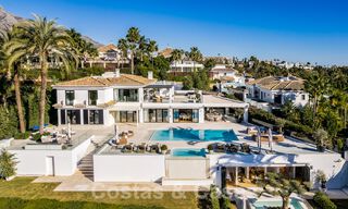 Modern renovated Mediterranean luxury villa for sale, located on the first line of golf, in the heart of Nueva Andalucia, Marbella 57012 