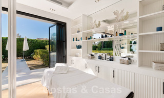 Modern renovated Mediterranean luxury villa for sale, located on the first line of golf, in the heart of Nueva Andalucia, Marbella 57033 