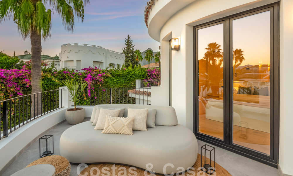 Characterful luxury villa in a unique architectural style for sale in the heart of the golf valley in Nueva Andalucia, Marbella 57618