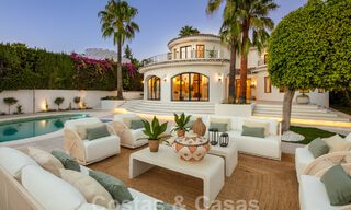 Characterful luxury villa in a unique architectural style for sale in the heart of the golf valley in Nueva Andalucia, Marbella 57621 