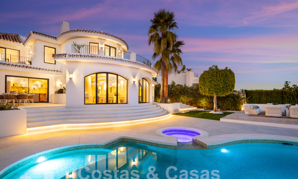 Characterful luxury villa in a unique architectural style for sale in the heart of the golf valley in Nueva Andalucia, Marbella 57623