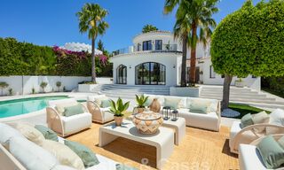 Characterful luxury villa in a unique architectural style for sale in the heart of the golf valley in Nueva Andalucia, Marbella 57651 