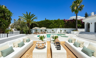 Characterful luxury villa in a unique architectural style for sale in the heart of the golf valley in Nueva Andalucia, Marbella 57652 