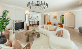 Characterful luxury villa in a unique architectural style for sale in the heart of the golf valley in Nueva Andalucia, Marbella 57657 