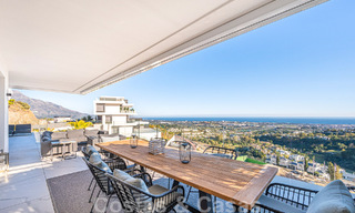 Boutique apartment for sale with panoramic sea views, in gated complex in the hills of Marbella - Benahavis 57747 
