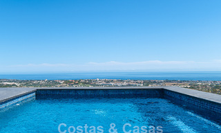 First-class penthouse for sale with private pool and panoramic sea views in the hills of Marbella - Benahavis 58461 