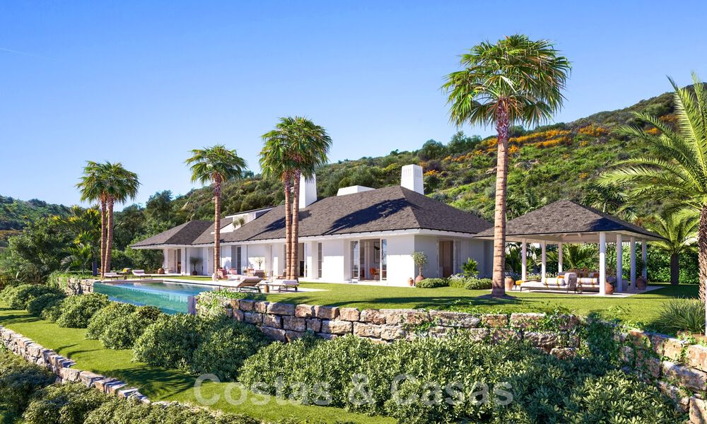 New luxury villa with infinity pool and panoramic sea views for sale on plan, in a five-star golf resort on the Costa del Sol 57860