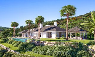 New luxury villa with infinity pool and panoramic sea views for sale on plan, in a five-star golf resort on the Costa del Sol 57860 