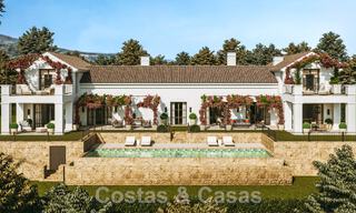 New, Mediterranean luxury villa for sale with panoramic golf and sea views in a 5-star golf resort, Costa del Sol 57791 