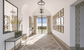New, Mediterranean luxury villa for sale with panoramic golf and sea views in a 5-star golf resort, Costa del Sol 57794 