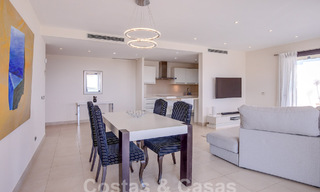 Modern penthouse on one level for sale with panoramic sea views, in a luxury complex of Los Monteros, Marbella 58280 
