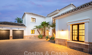 Charming luxury villa for sale with a traditional, Mediterranean architectural style on the New Golden Mile between Marbella and Estepona 57801 