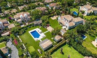 Charming luxury villa for sale with a traditional, Mediterranean architectural style on the New Golden Mile between Marbella and Estepona 57813 