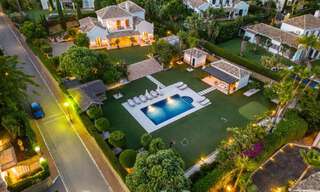 Charming luxury villa for sale with a traditional, Mediterranean architectural style on the New Golden Mile between Marbella and Estepona 57831 