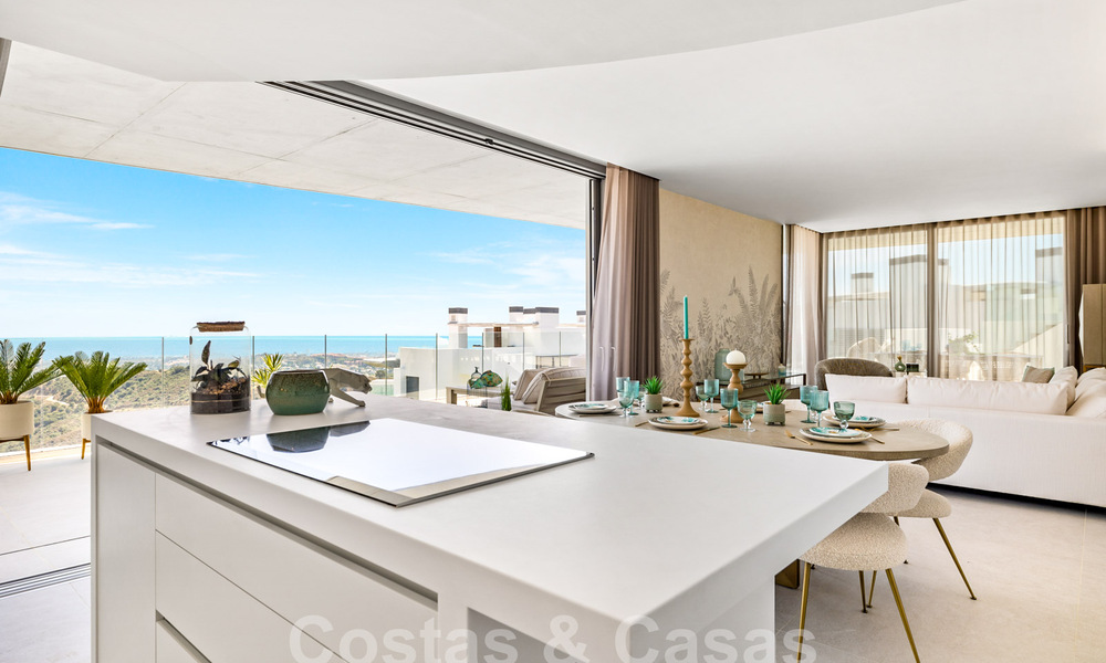 Brand new, modernist penthouse for sale, in an exclusive golf resort in the hills of Marbella - Benahavis 58384