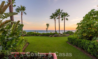 Garden apartment for sale with open sea views in an iconic beach complex on the New Golden Mile between San Pedro and Estepona 57946 