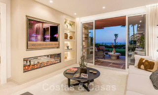 Garden apartment for sale with open sea views in an iconic beach complex on the New Golden Mile between San Pedro and Estepona 57952 