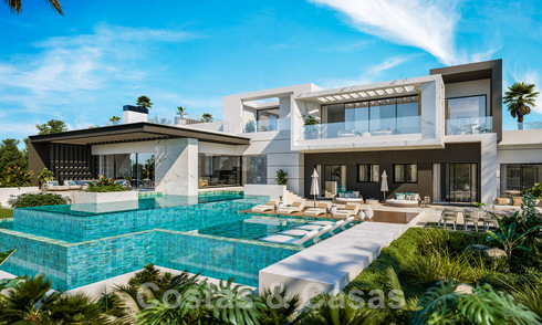 2 Majestic designer villas with cutting-edge architecture for sale with panoramic sea views in Marbella - Benahavis 57963