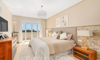 Luxury villa with traditional architecture for sale, located frontline golf in Nueva Andalucia, Marbella 58128 
