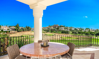 Luxury villa with traditional architecture for sale, located frontline golf in Nueva Andalucia, Marbella 58131 