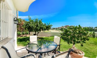 Luxury villa with traditional architecture for sale, located frontline golf in Nueva Andalucia, Marbella 58136 