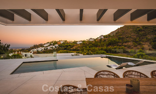 Luxury designer villa for sale in exclusive, gated frontline golf complex with panoramic views in La Quinta, Marbella - Benahavis 59076 