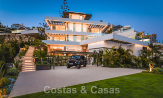 Luxury designer villa for sale in exclusive, gated frontline golf complex with panoramic views in La Quinta, Marbella - Benahavis 59077 