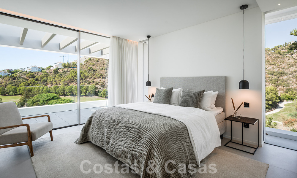 Luxury designer villa for sale in exclusive, gated frontline golf complex with panoramic views in La Quinta, Marbella - Benahavis 59079