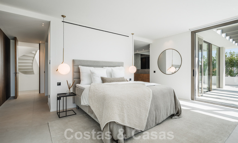 Luxury designer villa for sale in exclusive, gated frontline golf complex with panoramic views in La Quinta, Marbella - Benahavis 59082
