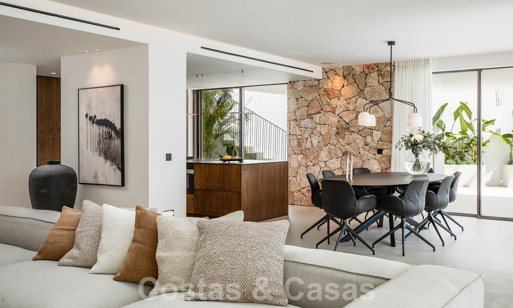 Luxury designer villa for sale in exclusive, gated frontline golf complex with panoramic views in La Quinta, Marbella - Benahavis 59086
