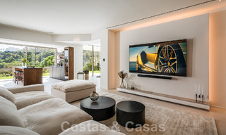 Luxury designer villa for sale in exclusive, gated frontline golf complex with panoramic views in La Quinta, Marbella - Benahavis 59092 