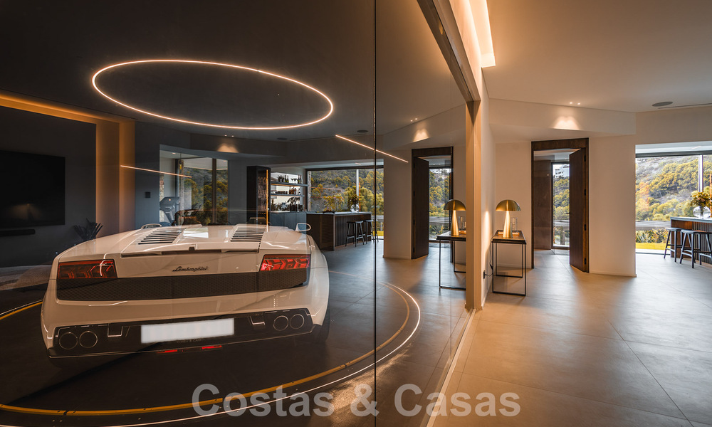 Luxury designer villa for sale in exclusive, gated frontline golf complex with panoramic views in La Quinta, Marbella - Benahavis 59097
