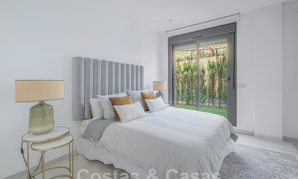 Modern garden apartment for sale with 3 bedrooms in gated complex on Marbella's Golden Mile 58564