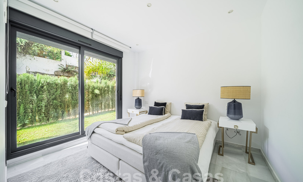 Modern garden apartment for sale with 3 bedrooms in gated complex on Marbella's Golden Mile 58566